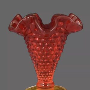 Elegant Red Glass Vase